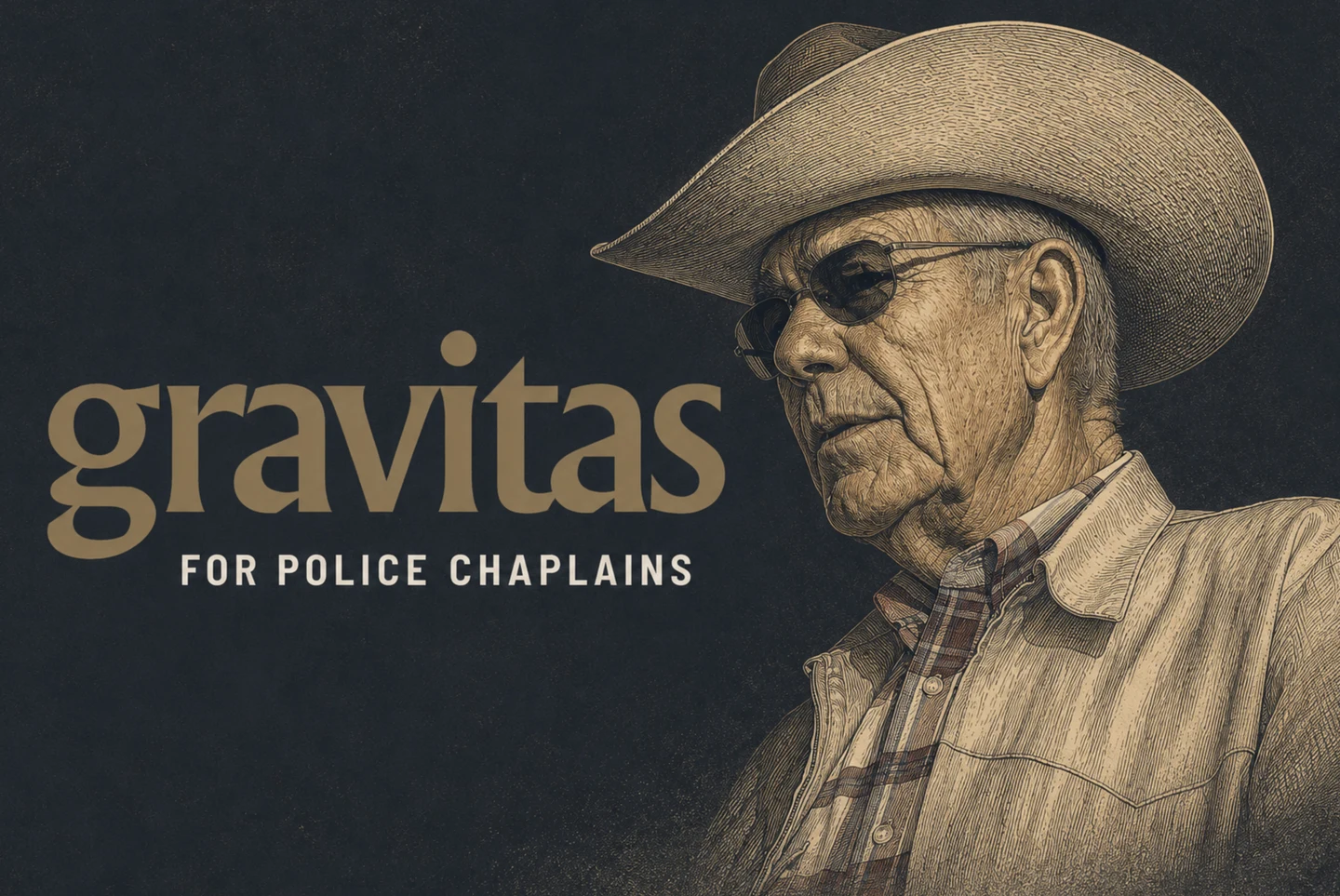 Gravitas for Police Chaplains, with an engraved portrait in gold.
